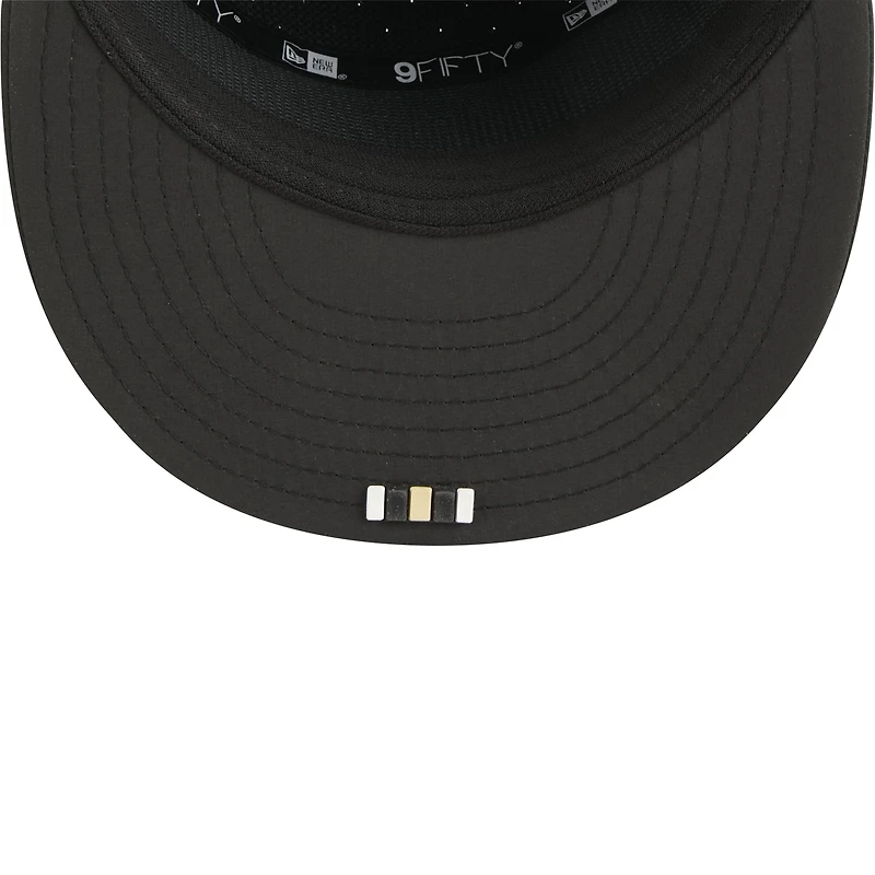 Men's New Era Black New Orleans Saints 2025 Sideline  Split Panel 9FIFTY Snapback Hat