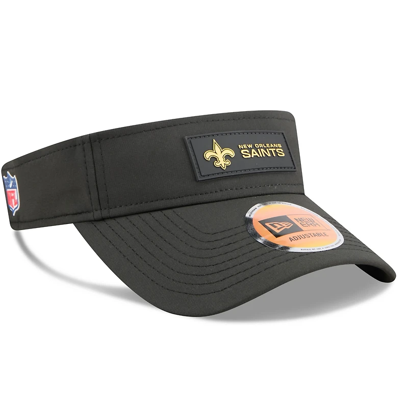Men's New Era Black New Orleans Saints 2025 Sideline  Visor