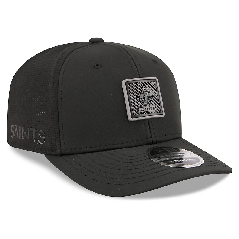 Men's New Era Black New Orleans Saints 2026 NFL Training Camp 9SEVENTY Adjustable Hat