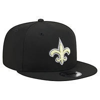 Men's New Era  Black New Orleans Saints 9FIFTY Snapback Hat