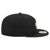 Casquette snapback New Era 9FIFTY noire pour homme, modèle New Era New Orleans Saints