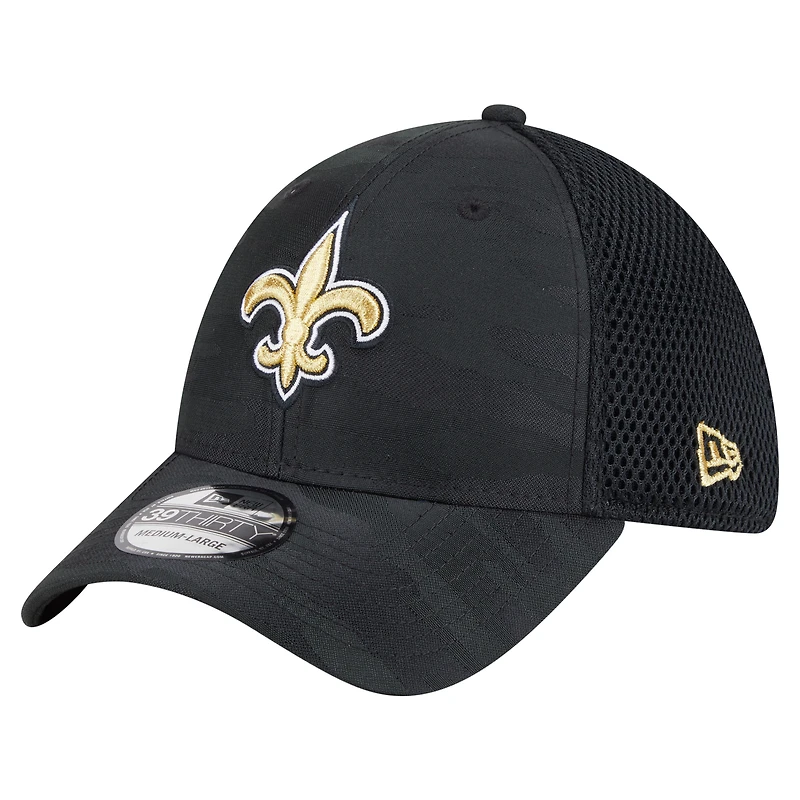 Men's New Era Black Orleans Saints Active Camo 39THIRTY Flex Hat