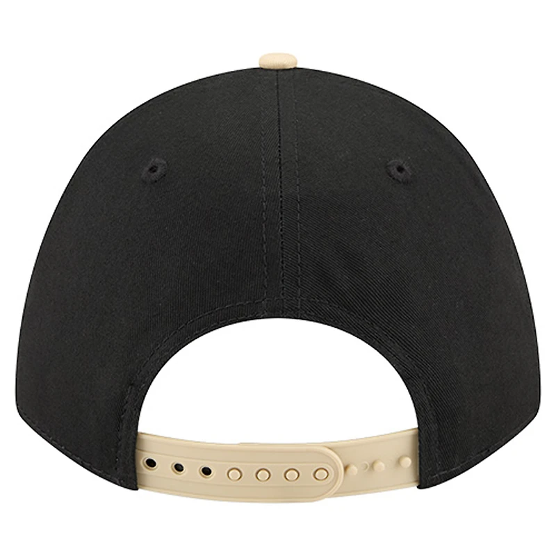 Casquette ajustable New Era Arch 9FORTY A-Frame noire des Saints de la Nouvelle-Orléans pour homme