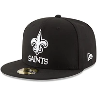 Men's New Era Black Orleans Saints B-Dub 59FIFTY Fitted Hat