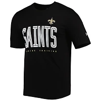 Men's New Era Black Orleans Saints Combine Authentic Training Huddle Up T-Shirt