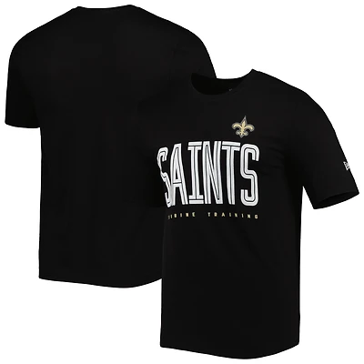 Men's New Era Black Orleans Saints Combine Authentic Training Huddle Up T-Shirt