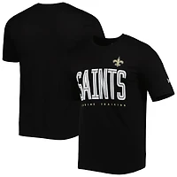 Men's New Era Black Orleans Saints Combine Authentic Training Huddle Up T-Shirt