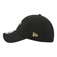 Casquette New Era noire pour homme, modèle 39THIRTY Flex des Saints de la Nouvelle-Orléans