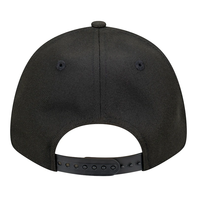 Casquette ajustable New Era 9FORTY noire pour homme, équipe principale des Saints de la Nouvelle-Orléans