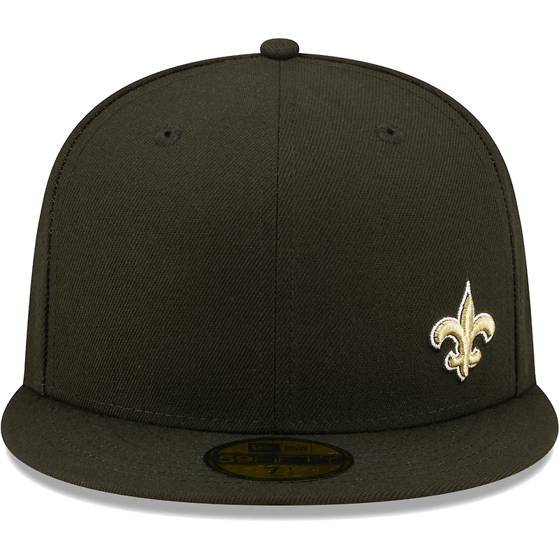 Casquette ajustée 59FIFTY Flawless New Orleans Saints pour homme Era noire