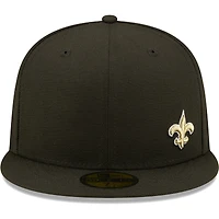 Casquette ajustée 59FIFTY Flawless New Orleans Saints pour homme Era noire