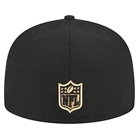 Men's New Era Black Orleans Saints  Main 59FIFTY Fitted Hat