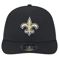 Casquette à visière plate noire New Era New Orleans Saints 9FIFTY pour homme