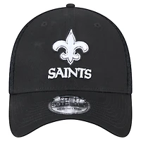 Men's New Era Black Orleans Saints Main Neo 39THIRTY Flex Hat