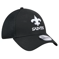 Casquette New Era noire Orleans Saints Main Neo 39THIRTY Flex pour homme