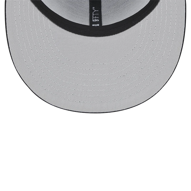 Casquette snapback Main Trucker 9FIFTY New Era noire pour homme des New Orleans Saints