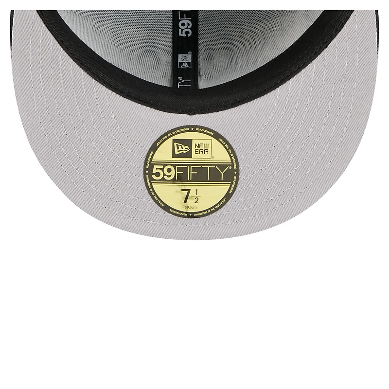 Men's New Era Black Orleans Saints  Oversized 59FIFTY Fitted Hat