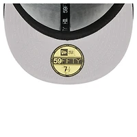 Men's New Era Black Orleans Saints  Oversized 59FIFTY Fitted Hat