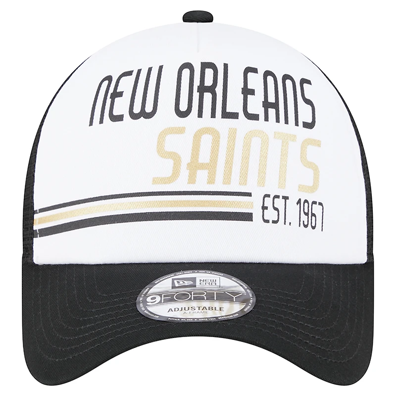 NWC SAINT BLACK NWC FW23 NFL HOMME EMPILÉ 940 TRUCKER HATMENSTC