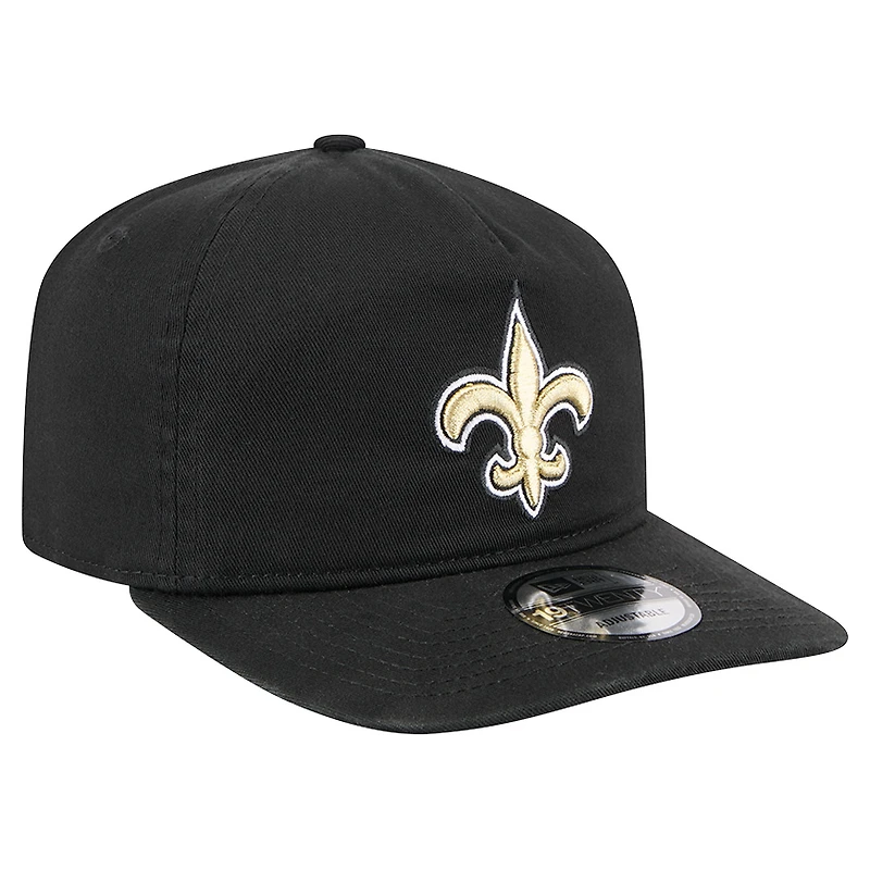 Casquette ajustable New Era noire New Orleans Saints Team 19TWENTY pour homme