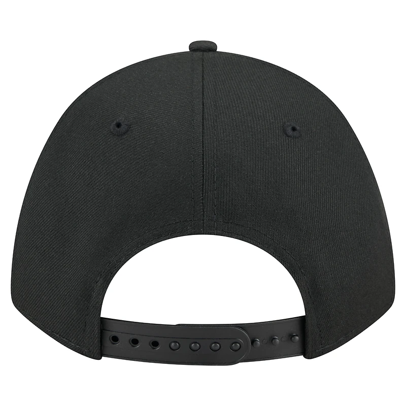 Casquette ajustable New Era noire New Orleans Saints Team Collection 9FORTY M-Crown A-Frame pour homme