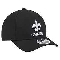 Men's New Era  Black New Orleans Saints Team Collection 9FORTY M-Crown A-Frame Adjustable Hat