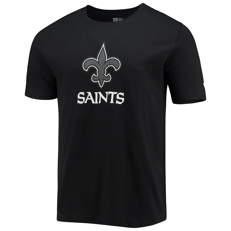 Men's New Era Black Orleans Saints Team Logo T-Shirt