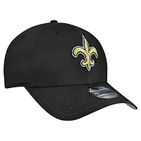 Men's New Era  Black Orleans Saints Tonal Camo 39THIRTY Stretch Fit Hat