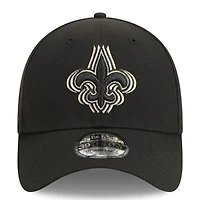 Casquette flexible 39THIRTY triple contour New Era Orleans Saints pour hommes noire