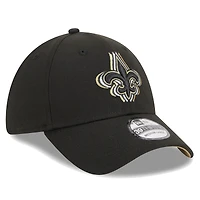 Casquette flexible 39THIRTY triple contour New Era Orleans Saints pour hommes noire
