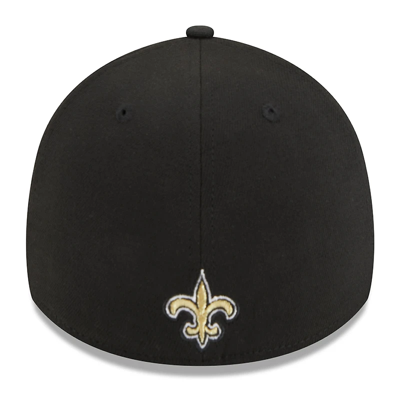 Casquette flexible 39THIRTY triple contour New Era Orleans Saints pour hommes noire