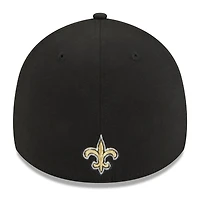 Casquette flexible 39THIRTY triple contour New Era Orleans Saints pour hommes noire