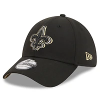 Casquette flexible 39THIRTY triple contour New Era Orleans Saints pour hommes noire