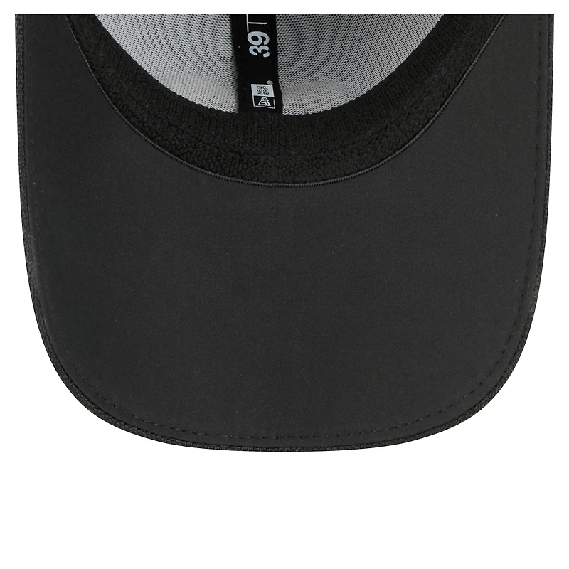 Men's New Era Black Orleans Saints Visor Hit 39THIRTY Flex Hat