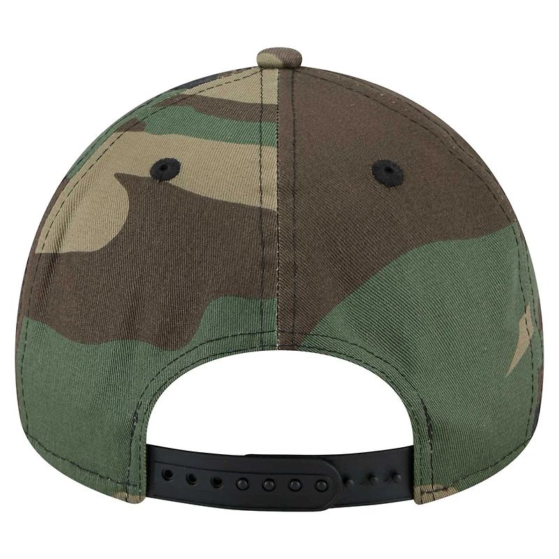 Casquette ajustable New Era Camo New Orleans Saints Mystic Camo A-Frame 9FORTY pour homme