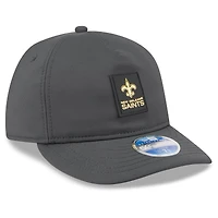 Casquette ajustée New Era 59FIFTY anthracite Orleans Saints 2025 Sideline Retro Crown pour homme