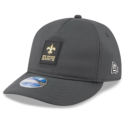 Casquette ajustée New Era 59FIFTY anthracite Orleans Saints 2025 Sideline Retro Crown pour homme