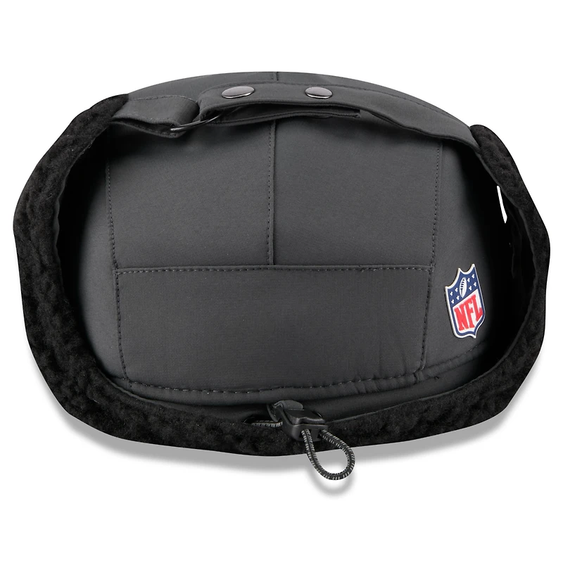 Men's New Era Charcoal New Orleans Saints 2025 Sideline Cold Weather Runner Dog Ear Adjustable Hat