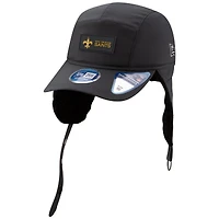 Men's New Era Charcoal New Orleans Saints 2025 Sideline Cold Weather Runner Dog Ear Adjustable Hat