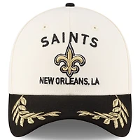 Men's New Era  Cream/Black Orleans Saints 2025 NFL Draft 39THIRTY Flex Hat