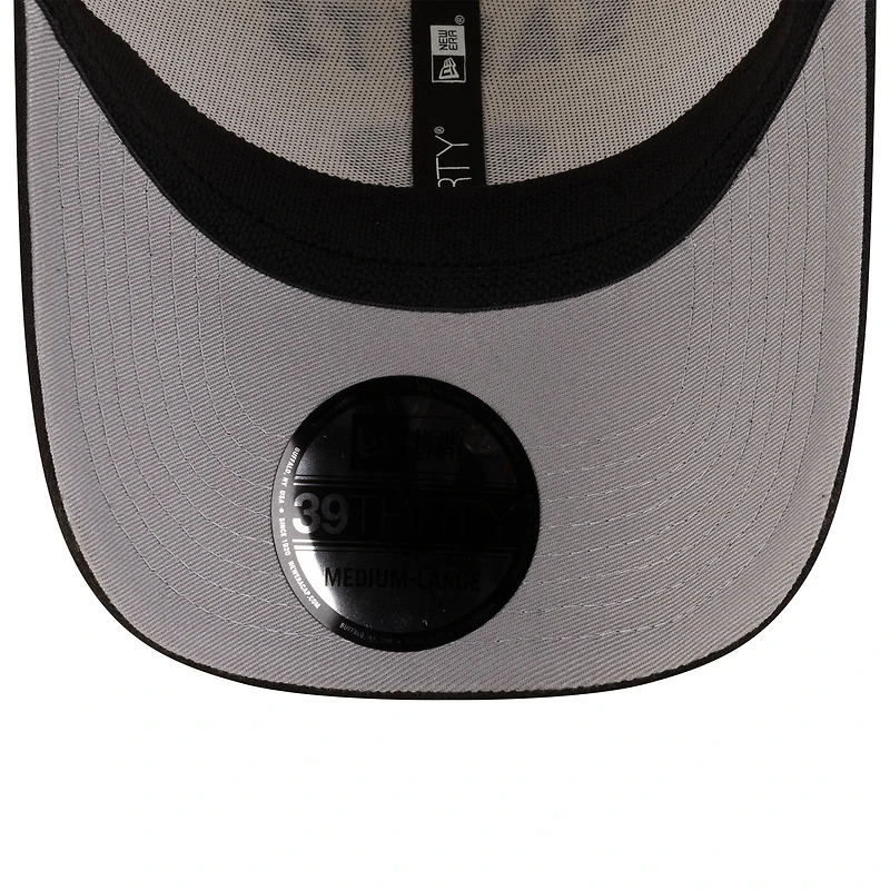 Casquette New Era 39THIRTY Flex crème/noir pour homme des Saints de la Nouvelle-Orléans, draft NFL 2025
