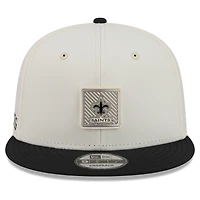 Men's New Era  Cream/Black New Orleans Saints 2026 NFL Training Camp 9FIFTY Snapback Hat