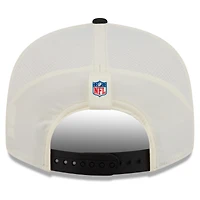Casquette snapback New Era crème/noire pour homme, New Orleans Saints, camp d'entraînement NFL 2026, modèle 9FIFTY