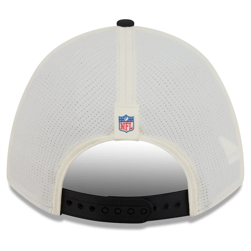 Men's New Era Cream/Black New Orleans Saints 2026 NFL Training Camp 9FORTY Adjustable Hat
