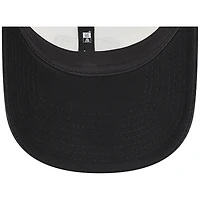 Men's New Era Cream/Black New Orleans Saints Team Stripe Trucker 9FORTY Snapback Hat