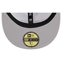 Casquette ajustée New Era 59FIFTY dorée/noire des Saints de la Nouvelle-Orléans pour homme