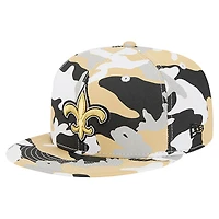 Casquette ajustée New Era 59FIFTY dorée/noire des Saints de la Nouvelle-Orléans pour homme