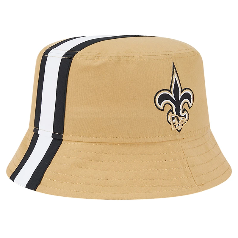 Men's New Era Gold Orleans Saints Helmet Bucket Hat