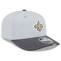 Men's New Era  Gray/Graphite New Orleans Saints 2025 NFL Training Camp 9SEVENTY Adjustable Hat