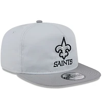 Casquette Snapback New Era New Orleans Saints 2024 NFL Training Camp Golfer pour homme, grise